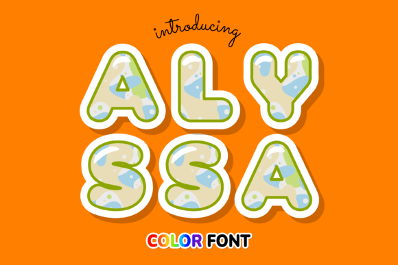 Alyssa: A Modern Color Font for Vibrant Projects