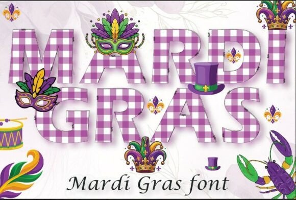 Celebrate in Style: The Purple Mardi Gras Festival Typeface