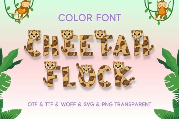Cheetah Flock: A Wild and Whimsical Display Typeface
