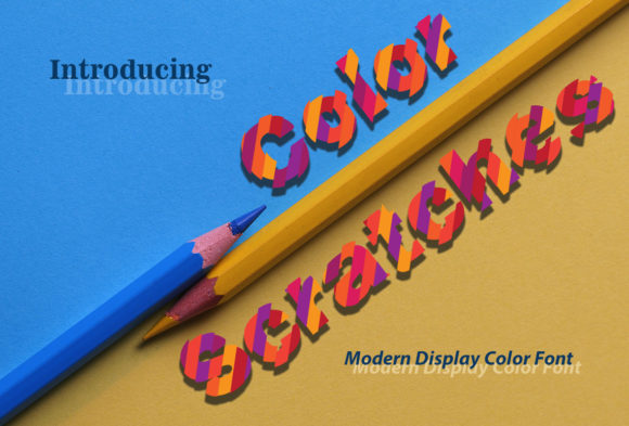 Color Scratches: A Playful Display Font for Vibrant Designs