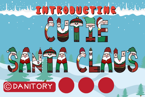 Designing Holiday Magic: Using the Cutie Santa Claus Typeface