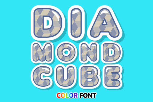 Diamond Cube: A Modern Color Font for Bold Creators