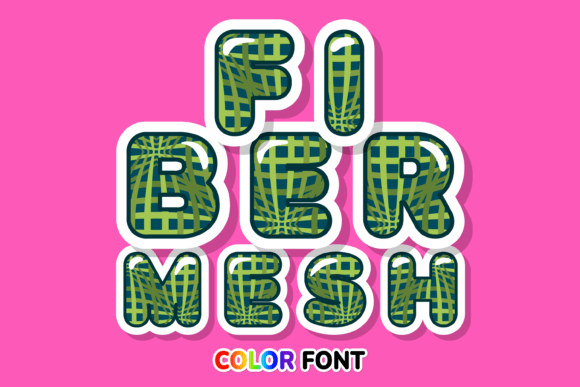 Fiber Mesh: A Modern Color Font for Digital Creators