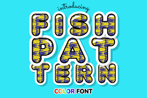 Fish Pattern: A Color Font for Dynamic Visuals