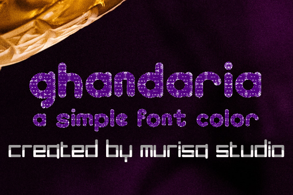 Ghandaria: A Color Font for Vibrant Creations