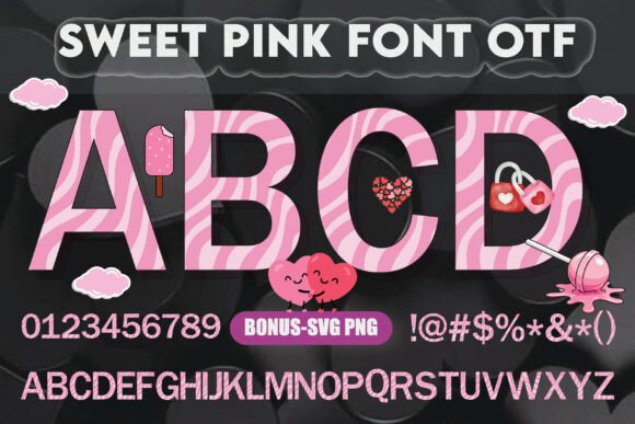 Infuse Romance with the Sweet Pink Font