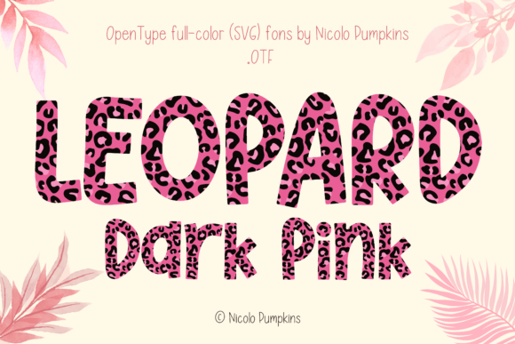Leopard Dark Pink: A Chic Font for Modern Designs
