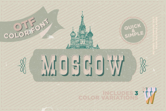 Moscow: A Cool, Western-Looking Color Font for Bold Branding