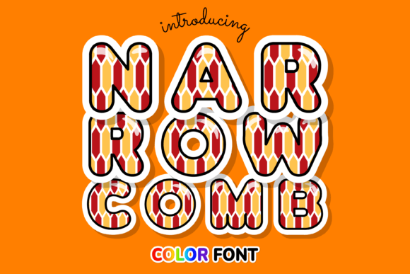 Narrow Comb: The Creative Color Font for Modern Projects