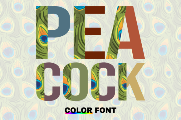 Peacock: A Bold Color Font for Modern Creators